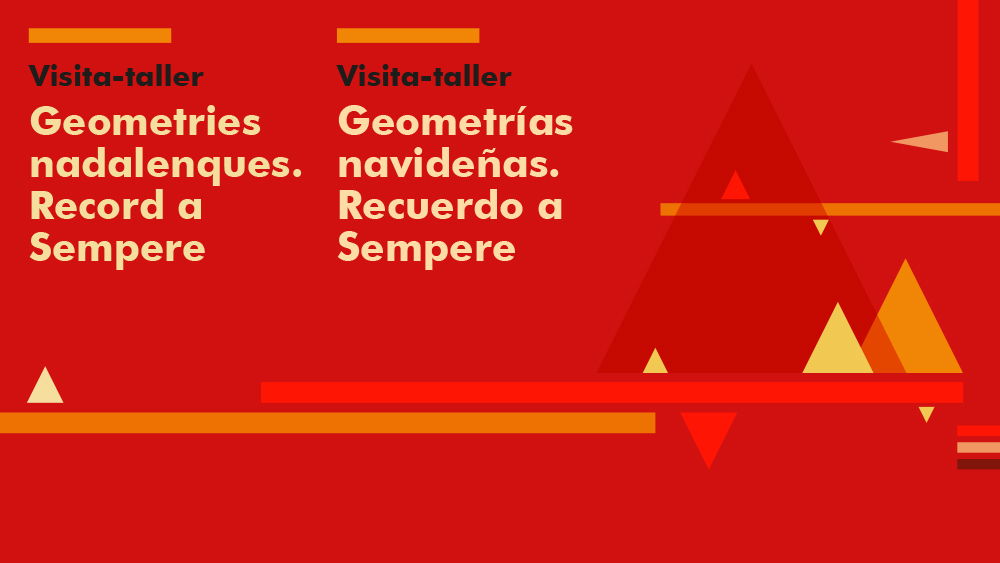 Geometrías navideñas. Recuerdo a Sempere