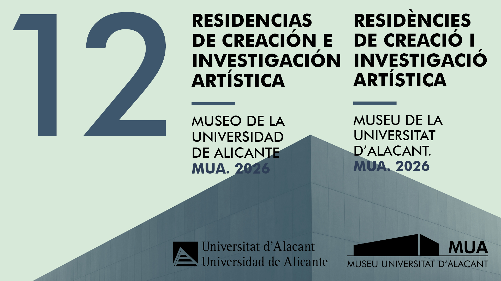12 RESIDENCIAS DE CREACIÓN E INVESTIGACIÓN ARTÍSTICA